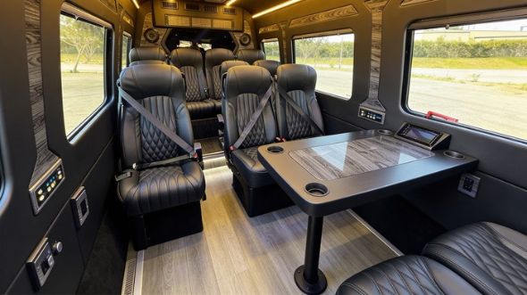 12 passenger sprinter van interior santa clara