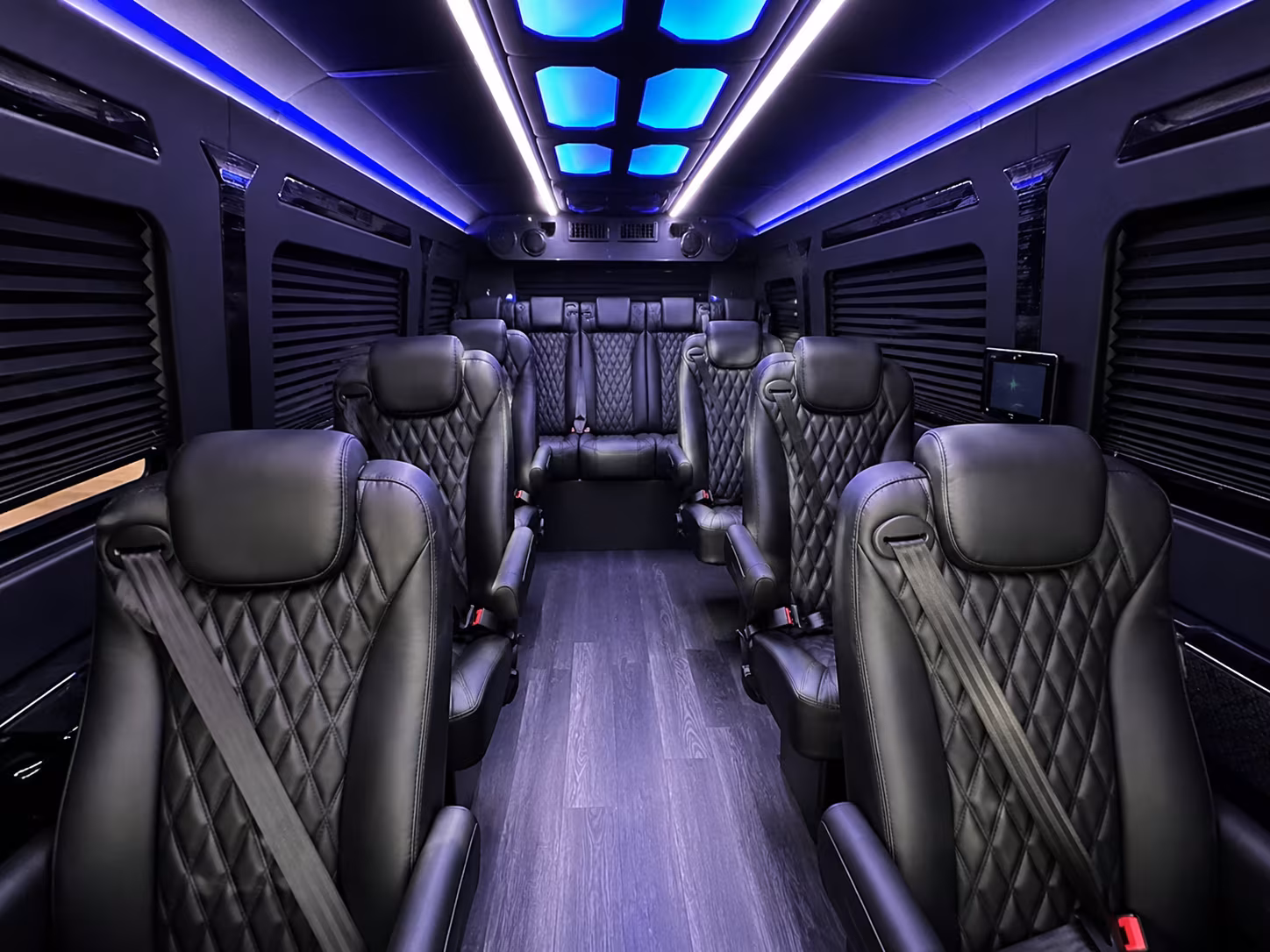 hotel block transfers and multi venue guest shuttles on a santa clara private event sprinter van