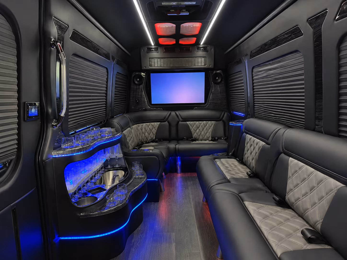 santa clara sprinter limousine inside