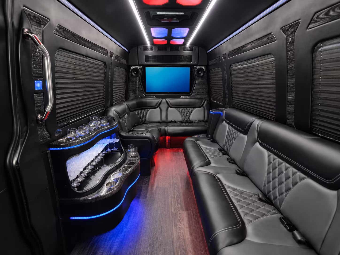 santa clara sprinter limousine interior