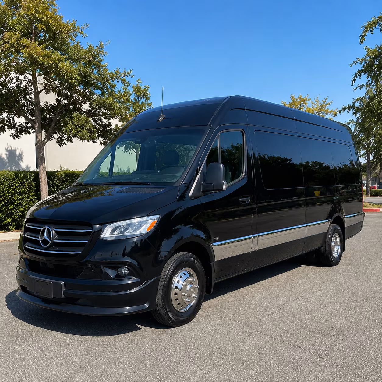 santa clara wedding sprinter van rental